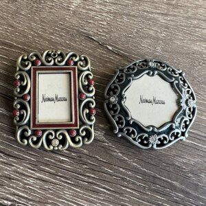 Set of 2, Jay Strongwater Frame Ornaments.